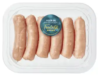 PLUS Feestelijk PLUS Gourmet mini kipchipolata's aanbieding