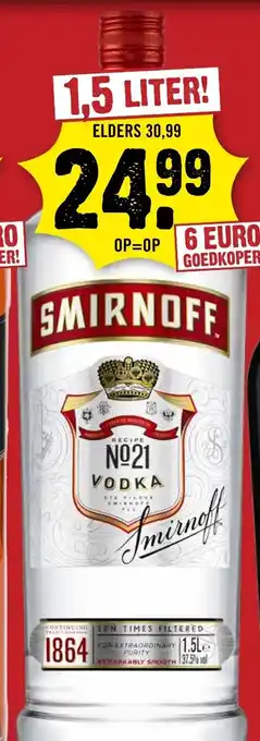 Dirck 3 Smirnoff aanbieding