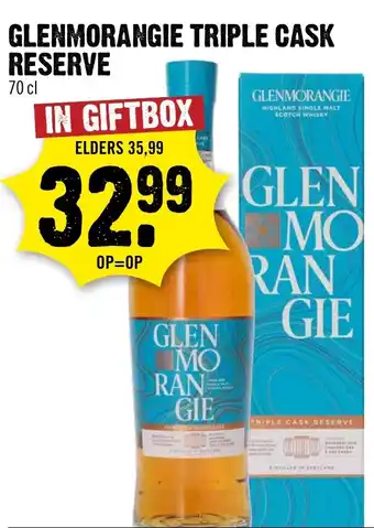 Dirck 3 Glenmorangie triple cask reserve aanbieding