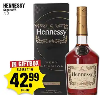 Dirck 3 Hennessy Cognac VS aanbieding
