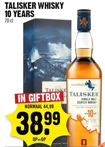 Dirck 3 Talisker whisky aanbieding