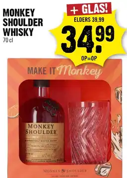 Dirck 3 Monkey shoulder whisky aanbieding