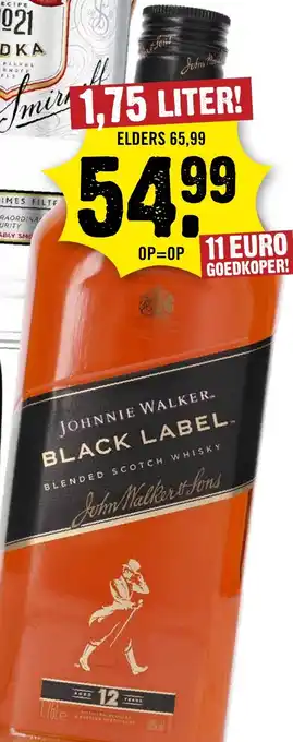 Dirck 3 Johnnie walker black label aanbieding