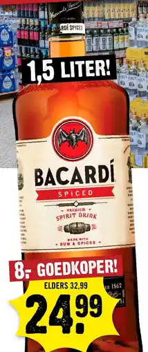 Dirck 3 Bacardí Spiced aanbieding