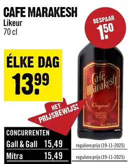 Dirck 3 Cafe Marakesh aanbieding