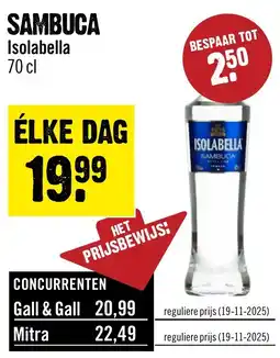 Dirck 3 Sambuca aanbieding