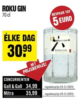 Dirck 3 ROKU GIN aanbieding
