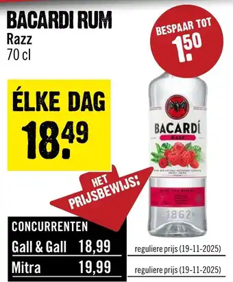 Dirck 3 Bacardi rum aanbieding