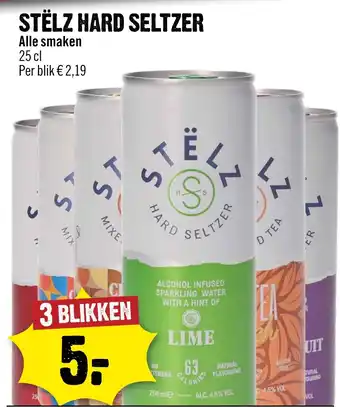Dirck 3 Stëlz Hard seltzer aanbieding