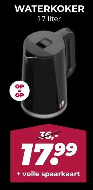 De Boerenschuur WATERKOKER aanbieding