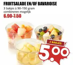 De Boerenschuur Fruitsalade en of Bavaroise aanbieding
