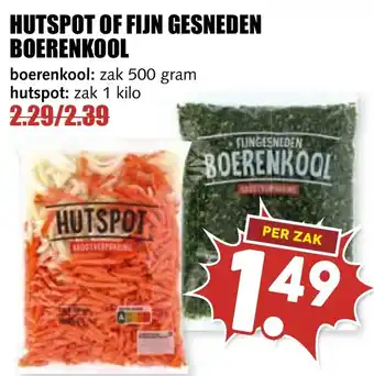 De Boerenschuur Hutspot of fijn gesneden boerenkool aanbieding