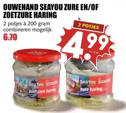 De Boerenschuur OUWEHAND SEAYOU ZURE EN OF ZOETZURE HARING aanbieding