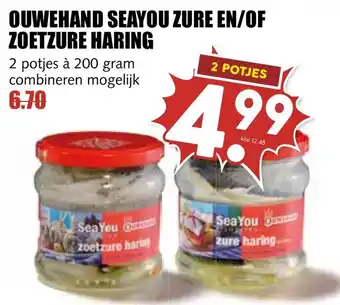 De Boerenschuur OUWEHAND SEAYOU ZURE EN OF ZOETZURE HARING aanbieding