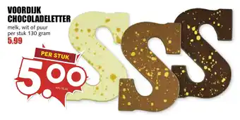 De Boerenschuur Voordijk chocoladeletter aanbieding