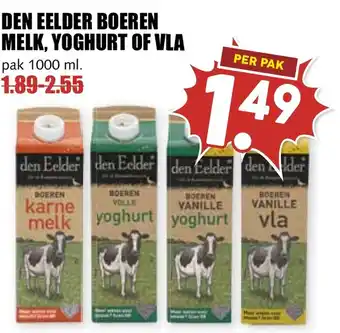 De Boerenschuur Den eelder boeren melk, yoghurt of VLA aanbieding