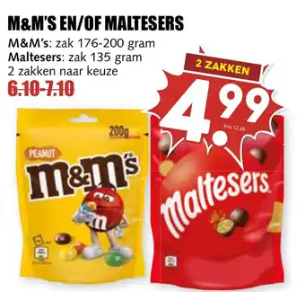 De Boerenschuur M&m's en of maltesers aanbieding