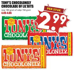 De Boerenschuur Tony's chocolonely chocolade of lil'bits aanbieding