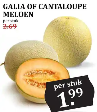 De Boerenschuur Galia of cantaloupe meloen aanbieding