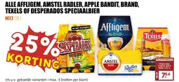 De Boerenschuur Alle affligem, amstel radler, apple bandit, brand, texels of desperados speciaalbier aanbieding