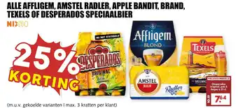De Boerenschuur Alle affligem, amstel radler, apple bandit, brand, texels of desperados speciaalbier aanbieding