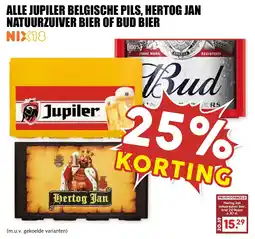De Boerenschuur Alle jupiler belgische pils, hertog jan natuurzuiver bier of bud bier aanbieding