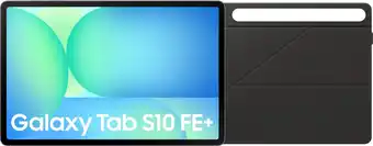 Coolblue Samsung Galaxy Tab S10 FE Plus 13,1 inch 128GB Wifi Grijs + Book Case Zwart aanbieding