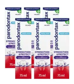 De Online Drogist Parodontax Strengthen & Protect Fresh Mint Tandpasta Multiverpakking aanbieding