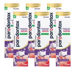 De Online Drogist Parodontax Strengthen & Protect Fresh Mint Tandpasta Multiverpakking aanbieding