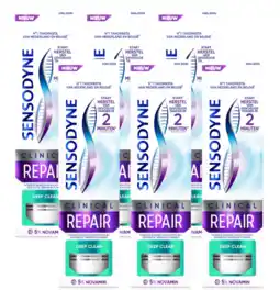 De Online Drogist Sensodyne Clinical Repair Deep Clean Tandpasta Multiverpakking aanbieding