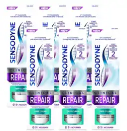 De Online Drogist Sensodyne Clinical Repair Deep Clean Tandpasta Multiverpakking aanbieding