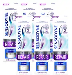 De Online Drogist Sensodyne Clinical Repair Active White Tandpasta Multiverpakking aanbieding