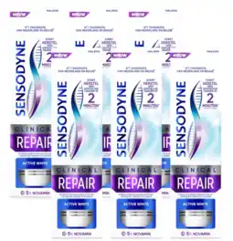 De Online Drogist Sensodyne Clinical Repair Active White Tandpasta Multiverpakking aanbieding