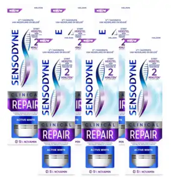 De Online Drogist Sensodyne Clinical Repair Active White Tandpasta Multiverpakking aanbieding