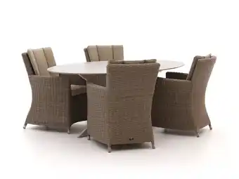 Kees Smit Intenso Adriano/Furato ellips 200cm dining tuinset 5-delig aanbieding