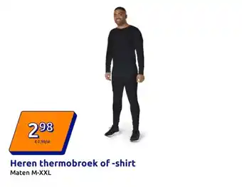 Action Heren thermobroek of -shirt aanbieding