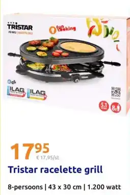 Action Tristar racelette grill aanbieding