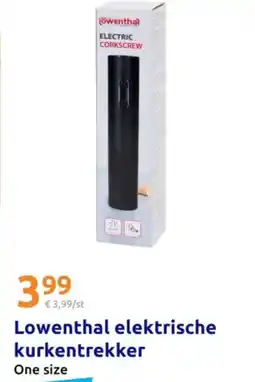 Action Lowenthal elektrische kurkentrekker aanbieding