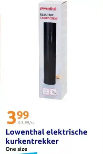 Action Lowenthal elektrische kurkentrekker aanbieding