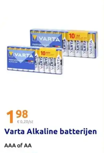 Action Varta Alkaline batterijen aanbieding