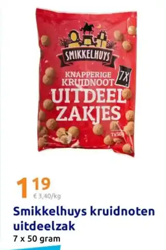 Action Smikkelhuys kruidnoten uitdeelzak aanbieding