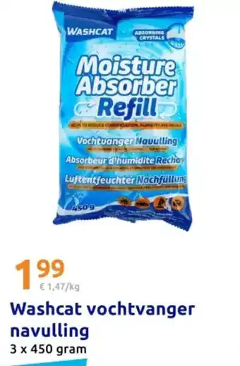 Action Washcat vochtvanger navulling aanbieding