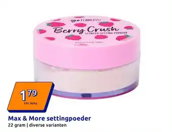 Action Max & More settingpoeder aanbieding
