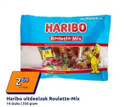 Action Haribo uitdeelzak Roulette-Mix aanbieding