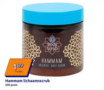 Action Hammam lichaamsscrub aanbieding