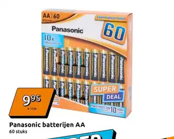 Action Panasonic batterijen AA aanbieding
