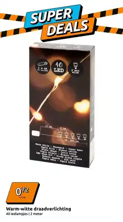 Action Warm-witte draadverlichting aanbieding