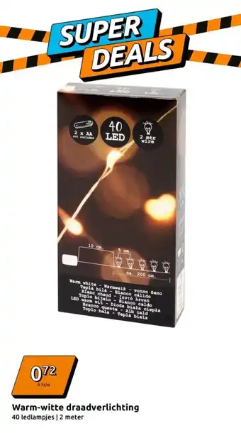 Action Warm-witte draadverlichting aanbieding