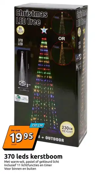 Action 370 leds kerstboom aanbieding