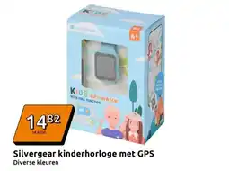 Action Silvergear kinderhorloge met GPS aanbieding